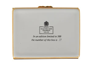 Lot #52 Queen Elizabeth II Halcyon Days Enamel Boxes - Image 9