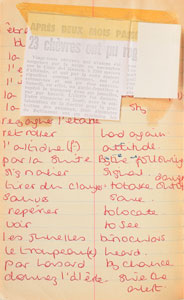 Lot #80  Princess Diana's French Lesson Book With Extensive Handwriting - Image 5