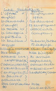 Lot #80  Princess Diana's French Lesson Book With Extensive Handwriting - Image 8