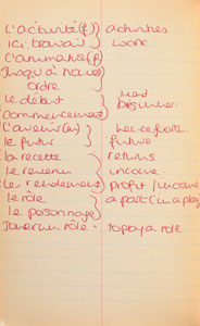 Lot #80  Princess Diana's French Lesson Book With Extensive Handwriting - Image 14