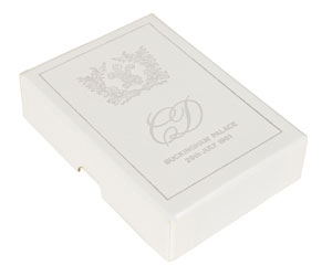 Lot #82  Princess Diana and Prince Charles Wedding Cake and Royal Wedding Service Books - Image 1