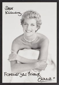 Lot #100  Princess Diana's Personally-Gifted Silver Bangle With Signed Photograph - Image 5