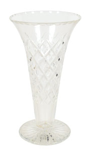 Lot #105  Princess Diana Personally-Owned Crystal Vase - Image 1