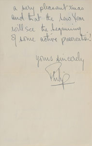 Lot #37 Prince Philip Autograph Letter Signed - Image 2