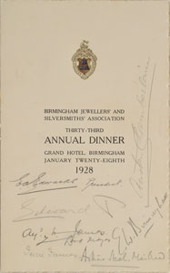 Lot #31 King Edward VIII Signed Program - Image 1