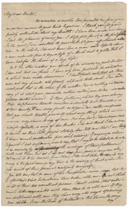 Lot #7042 Edmund Burke Autograph Letter Signed
