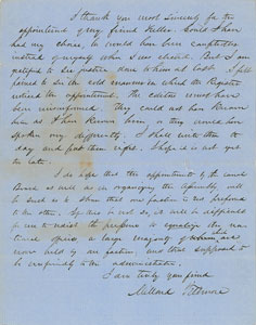 Lot #7010 Millard Fillmore Autograph Letter Signed - Image 3