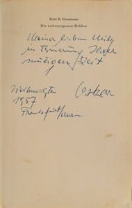 Lot #7031 Oskar Schindler Signed Book - Image 2