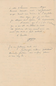 Lot #7061 Paul Gauguin Autograph Letter Signed - Image 4