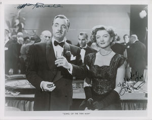 Lot #739 William Powell and Myrna Loy