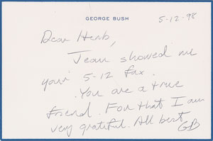 Lot #139 George Bush