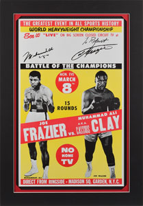 Lot #769 Muhammad Ali and Joe Frazier