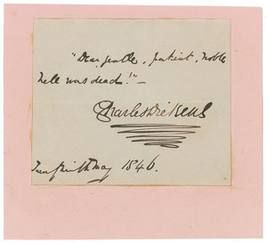 Lot #424 Charles Dickens - Image 1