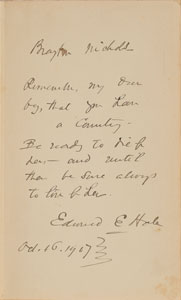 Lot #454 Edward Everett Hale - Image 1