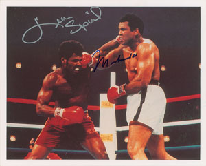 Lot #770 Muhammad Ali and Leon Spinks - Image 1