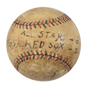 Lot #757  Boston Red Sox vs. All Stars: 1917