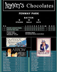 Lot #757  Boston Red Sox vs. All Stars: 1917 - Image 11