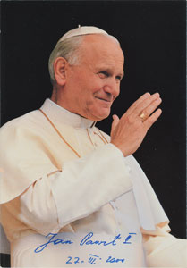Lot #207  Pope John Paul II - Image 1