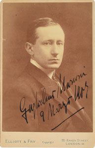 Lot #39 Guglielmo Marconi - Image 1