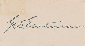 Lot #52 George Eastman - Image 1
