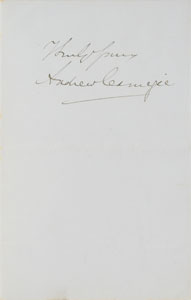 Lot #192 Andrew Carnegie - Image 2