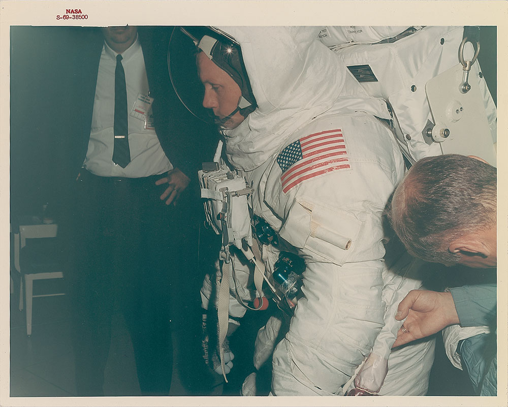 Lot #8015  Apollo 11: Armstrong Original Vintage NASA Photograph