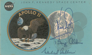 Lot #8330  Apollo 11 Signed Launch Pass - Image 1