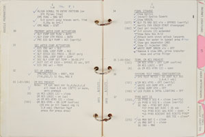 Lot #8402 Dave Scott's Apollo 15 CMS Lunar Orbit-Flown Entry Checklist - Image 5
