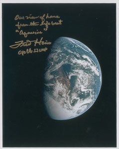 Lot #8371 Fred Haise Signed Photograph - Image 1