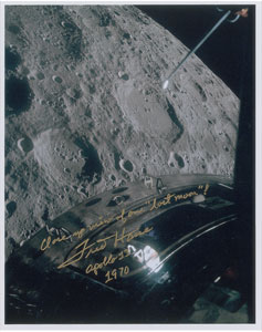Lot #8373 Fred Haise Signed Photograph