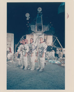 Lot #8397  Apollo 15 Signed Photograph - Image 1