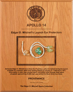Lot #8388 Edgar Mitchell's Apollo 14 Flown Ear Protectors - Image 1