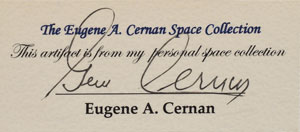 Lot #8442 Gene Cernan's Apollo 17 Crew-Signed Oversized Photograph - Image 2