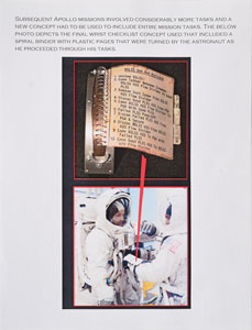 Lot #8006  Apollo 11 LMP Wrist Checklist Crew Training Prototype - Image 12