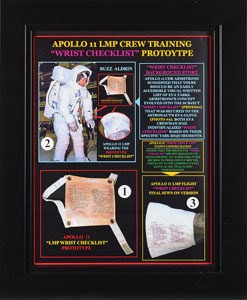 Lot #8006  Apollo 11 LMP Wrist Checklist Crew Training Prototype - Image 3