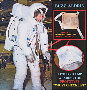 Lot #8006  Apollo 11 LMP Wrist Checklist Crew Training Prototype - Image 4