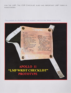 Lot #8006  Apollo 11 LMP Wrist Checklist Crew Training Prototype - Image 7