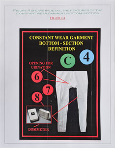 Lot #8095  Apollo 17 Training-Used Constant Wear Garment - Image 9