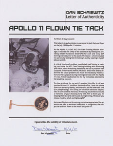 Lot #8007  Apollo 11 Flown Tie Tack - Image 19
