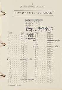 Lot #8074  Apollo 15 Lunar Surface Checklist 'Change B' Manual - Image 3