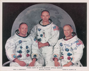 Lot #8010  Apollo 11: Armstrong and Aldrin Signed