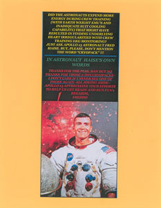 Lot #8050  Apollo 13: Lovell, Haise, and Slayton Set of (3) Signed Items - Image 5