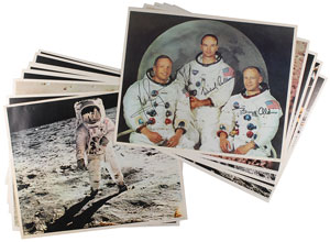 Lot #8329  Apollo 11 Set of Oversized Photos - Image 1