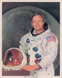 Lot #8333 Neil Armstrong Signed Photograph - Image 1