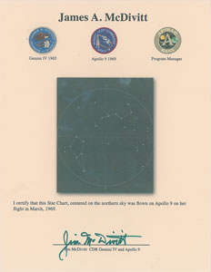 Lot #8312 Jim McDivitt's Apollo 9 Flown Star Chart - Image 3