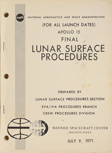 Lot #8077  Apollo 15 Final Lunar Surface Procedures Manual