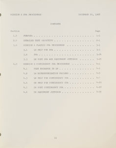 Lot #8012  Apollo 11 EVA Reference Procedures for Mission G Manual - Image 2