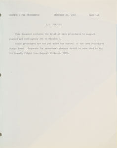 Lot #8012  Apollo 11 EVA Reference Procedures for Mission G Manual - Image 3