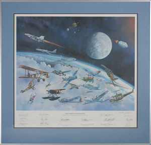 Lot #8335  Astronauts 'Gathering of Eagles' Signed Litho - Image 1