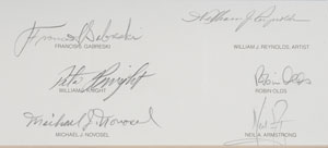 Lot #8335  Astronauts 'Gathering of Eagles' Signed Litho - Image 2
